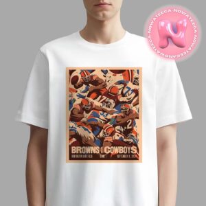 Cleveland Browns Vs Dallas Cowboys Matchup Game 1 At Huntington Bank Field On September 8th 2024 Unisex T-Shirt