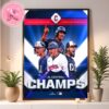 Cleveland Guardians Wins The AL Central Division Champions MLB 2024 Home Decor Poster Canvas