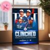 Cleveland Guardians Has Been Clinched The 2024 MLB Postseason Home Decor Poster Canvas