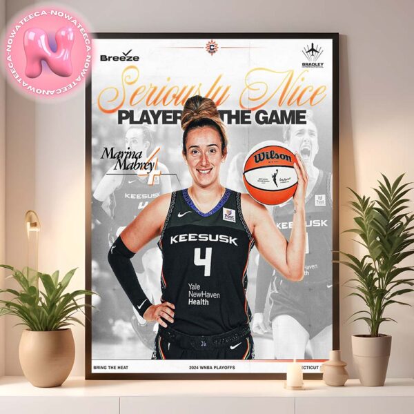 Congrats Marina Mabrey From Los Angeles Sparks Is The Serioisly Mive Player Of The Game 2024 WNBA Playoffs Home Decor Poster Canvas