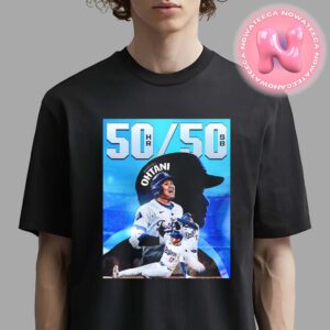 Congrats Shohei Ohtani From Los Angeles Dodger Is The Founder Of The 50 50 Club With 50 HR And 50 SB In On Season Unisex T-Shirt