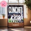 The New York Yankees Have Clinched The 1st MLB Post Season Spot 2024 Home Decor Poster Canvas