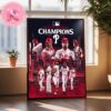 Congrats To Philadelphia Phillies Wins National League East Champions MLB 2024 Home Decor Poster Canvas