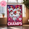 Philadelphia Phillies Are Clinched To The 2024 MLB Post Season 2024 On Red October Home Decor Poster Canvas