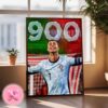 Cristiano Ronaldo 900 Goals Record Home Decor Poster Canvas