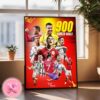 Incredible 900 Career Goals For Cristiano Ronaldo In His History Home Decor Poster Canvas