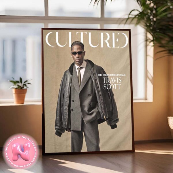 Cultured The Provocateur Issue Travis Scott 2024 Home Decor Poster Canvas