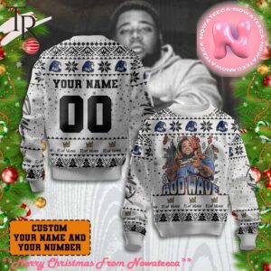 Custom Name Rod Wave Ugly Christmas Sweater Gift For Men And Women