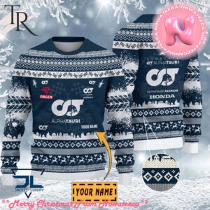 Custom Name Scuderia AlphaTauri Ugly Sweater Gift For Men And Women