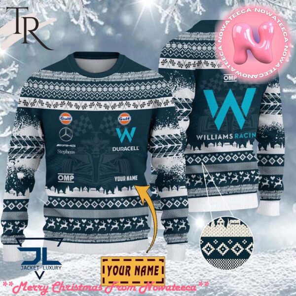 Custom Name Williams Racing Ugly Sweater Gift For Men And Women