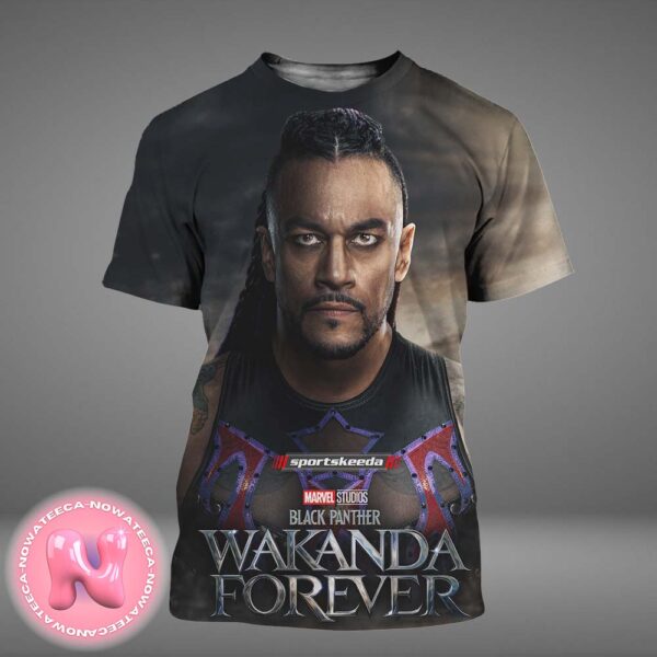 Damian Priest WWE Fighting To Project The Legacy Of Wakanda Cover Black Panther Wakanda Forever Style All Over Print Shirt