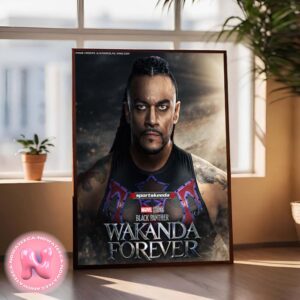 Damian Priest WWE Fighting To Project The Legacy Of Wakanda Cover Black Panther Wakanda Forever Style Home Decor Poster Canvas