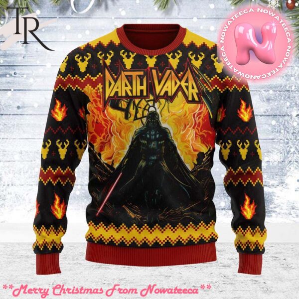 Darth Vader Rock Style Star Wars Unisex Ugly Christmas Sweater For Men and Women Gift For Men And Women