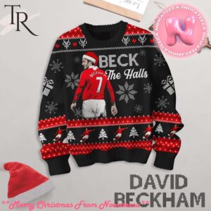 David Backham Beck The Halls Ugly Sweater Gift For Men And Women