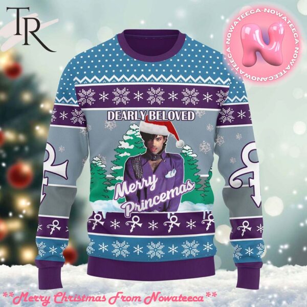 Dearly Beloved Merry Princemas Ugly Christmas Sweater Gift For Men And Women