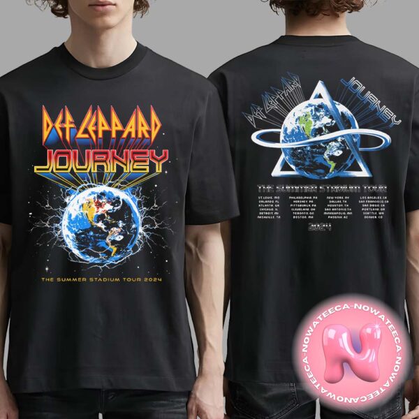 Def Leppard And Journey The Summer Stadium Tour 2024 Event Tee Two Sides Unisex T-Shirt