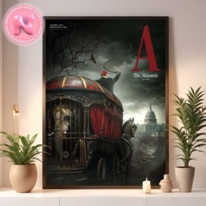 Donald Trump Cover By The Atlantic EST 1857 Issue On October 2024 AntiDemocratic Actions Coachman Home Decor Poster Canvas