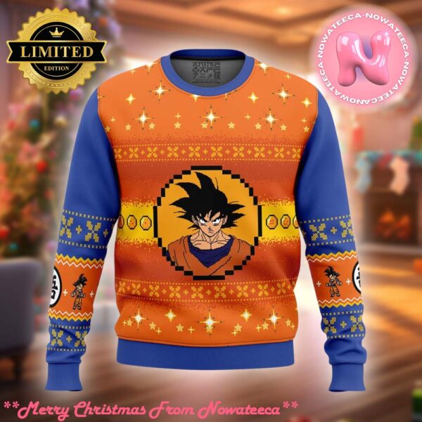 Dragon Ball Z Goku Manga Anime Ugly Sweater Gift For Family Ugly Christmas Sweater