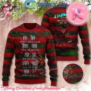 Freddy Krueger Come For You Nightmare On Elm’s Street Ugly Christmas Sweater Gift For Holiday