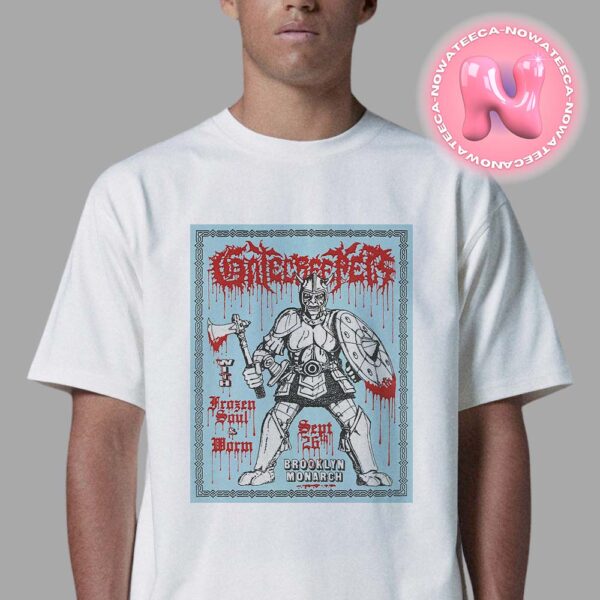 Gatecreeper Live Show Music Poster For The Brooklyn Monarch In New York NY On September 26th 2024 The Demon Warrior Art Unisex T-Shirt