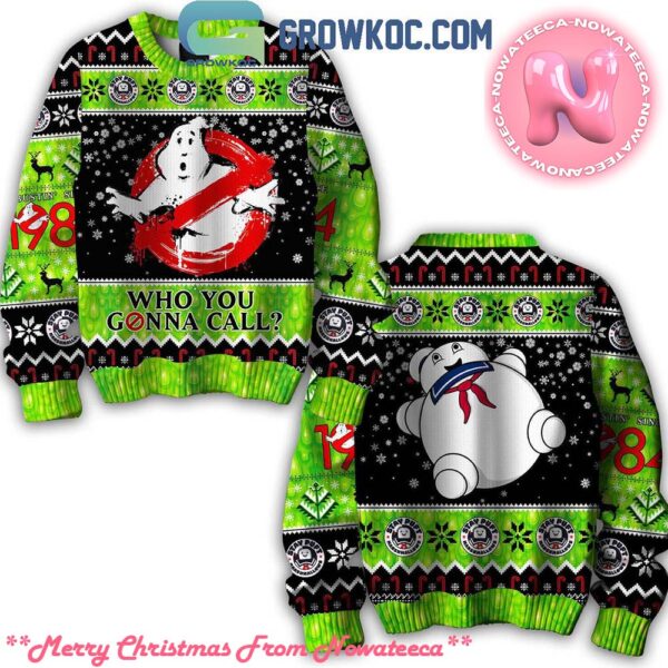 Ghostbusters Who You Gonna Call Ugly Christmas Sweater Gift For Holiday