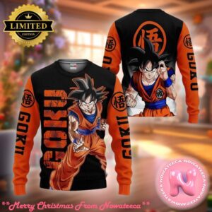 Goku Ugly Christmas Sweater Dragon Ball Z Ugly Sweater Gift For Family Ugly Christmas Sweater