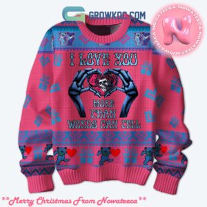 Grateful Dead Valentine Ugly Christmas Sweater Gift For Holiday