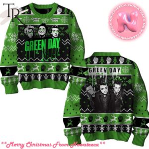 Green Day Rock Band Ugly Sweater Gift For Men And Women