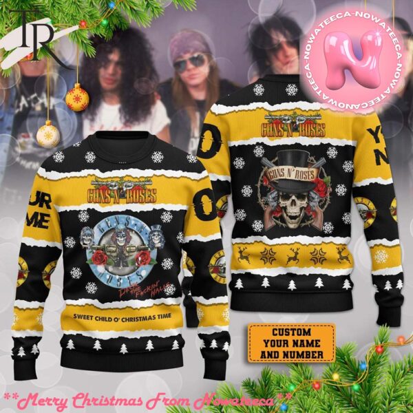 Guns N Roses Sweet Child O Christmas Time Ugly Sweater Gift For Men And Women