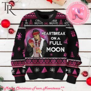 Heartbreak On A Full Moon Chris Brown Ugly Sweater Gift For Men And Women