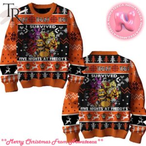 I Survived Five Nights At Freedys Ugly Sweater Gift For Men And Women