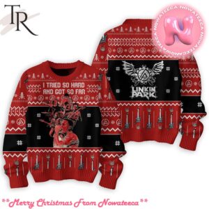 I Tried So Hard And Got So Far Linkin Park Ugly Sweater Gift For Men And Women