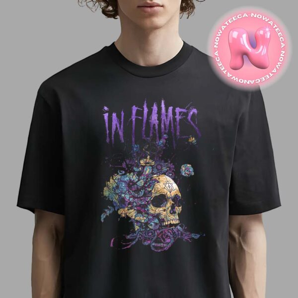 In Flames Skull And Vines Unisex T-Shirt