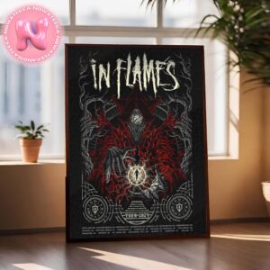 In Flames Time Hold Tour 2024 Home Decor Poster Canvas