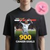 Cristiano Ronaldo Becomes The Firts Player Ever In The History Of Football To Score 900 Goals Unisex T-Shirt