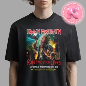 Iron Maiden Run For Your Lives World Tour 2025-2026 From Iron Maiden To Fear Of The Dark Unisex T-Shirt