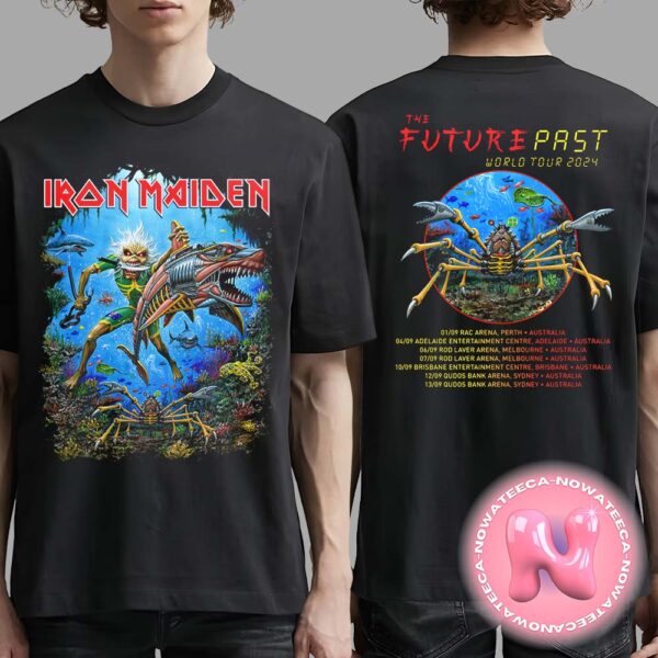 Iron Maiden The Future Past 2024 Tour Australia Limited Tee Two Sides Unisex T-Shirt