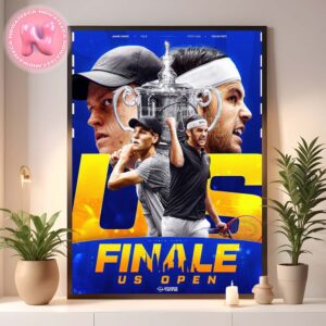 Jannik Sinner Vs Taylor Fritz Matchup In Grand SLAM Final 2024 US Open Home Decor Poster Canvas