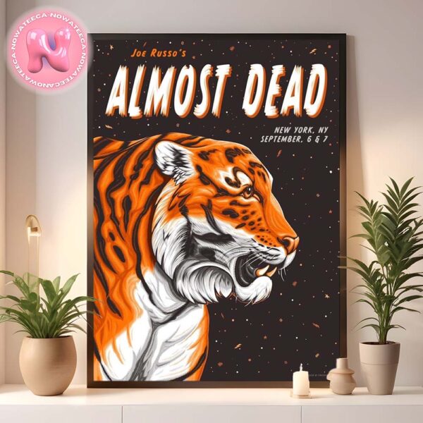 Joe Russos Almost Dead Concert Live Show Poster For New York Ny On September 6th And 7th 2024 Home Decor Poster Canvas