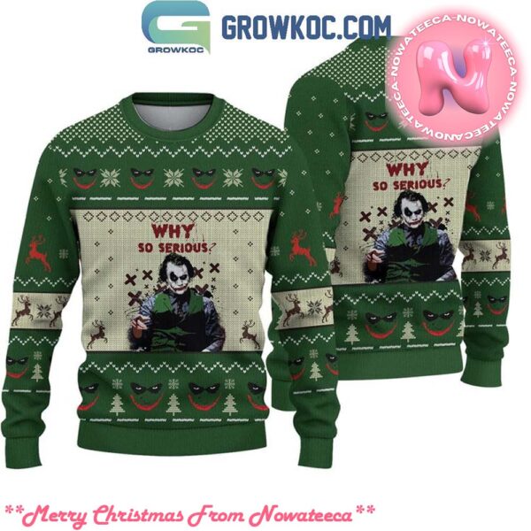 Joker Why So Serious Halloween Ugly Christmas Sweater Gift For Holiday