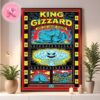 King Gizzard And The Lizard Wizard Music Live Show Poster For Theastro Amphitheater In Omahane On September 6th 2024 Home Decor Poster Canvas