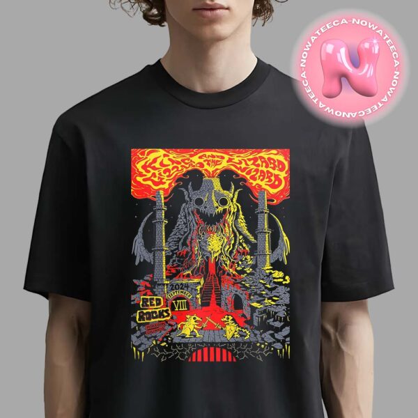 King Gizzard And The Lizard Wizard Concert Live Show Music Poster For Red Rock In Morrsion Colorado On September 8th 2024 Unisex T-Shirt