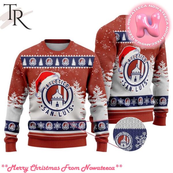 LIGA MX Atletico San Luis Special Christmas Ugly Sweater Design Gift For Men And Women