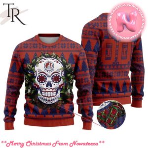 LIGA MX Atletico San Luis Special Sugar Skull Christmas Ugly Sweater Gift For Men And Women