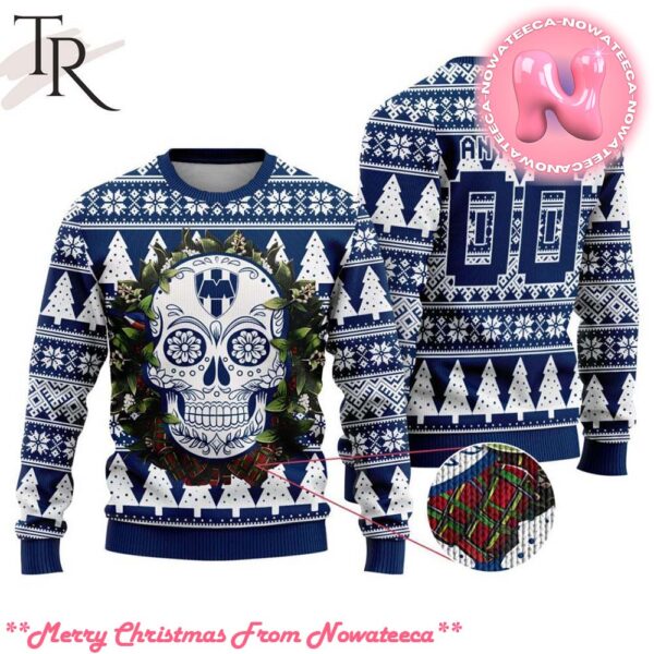 LIGA MX CF Monterrey Special Sugar Skull Christmas Ugly Sweater Gift For Men And Women