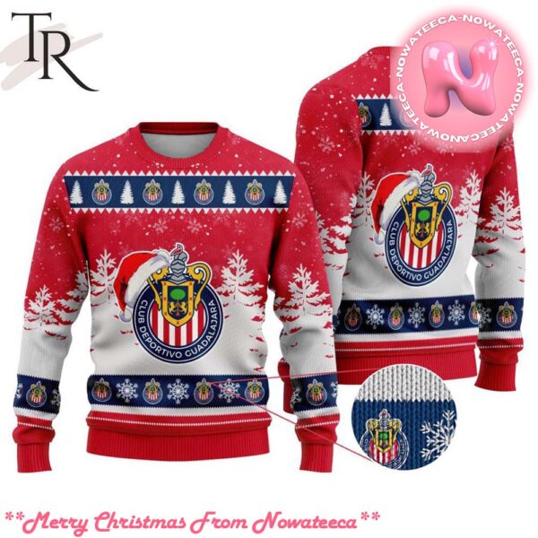 LIGA MX Chivas Guadalajara Special Christmas Ugly Sweater Design Gift For Men And Women