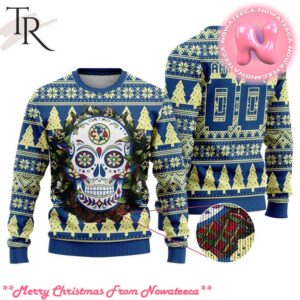 LIGA MX Club America Special Sugar Skull Christmas Ugly Sweater Gift For Men And Women