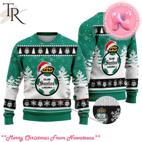 LIGA MX Club Santos Laguna Special Christmas Ugly Sweater Design Gift For Men And Women