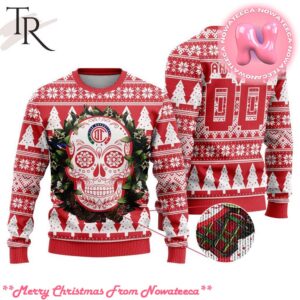 LIGA MX Deportivo Toluca Special Sugar Skull Christmas Ugly Sweater Gift For Men And Women