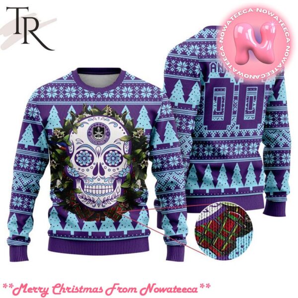 LIGA MX Mazatlan FC Special Sugar Skull Christmas Ugly Sweater Gift For Men And Women